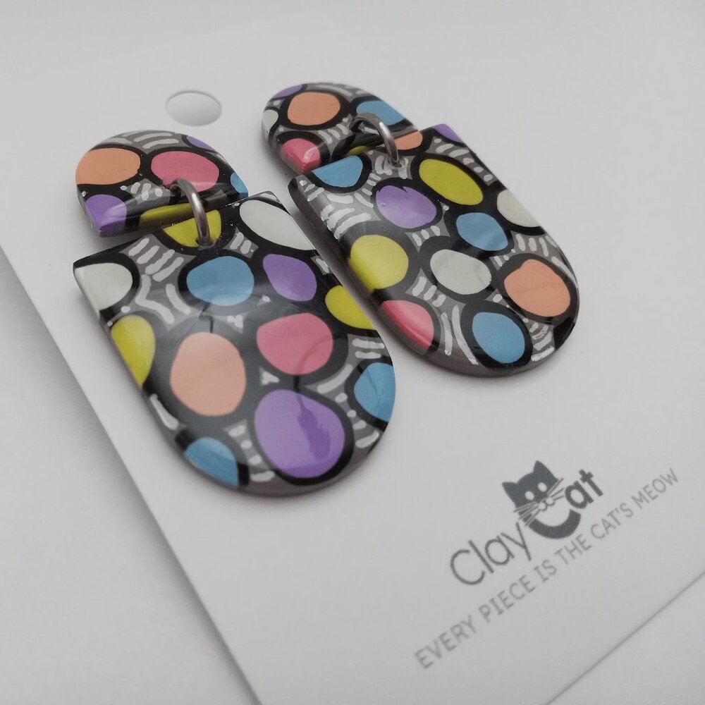 Handmade Polymer Clay Earrings | Unique